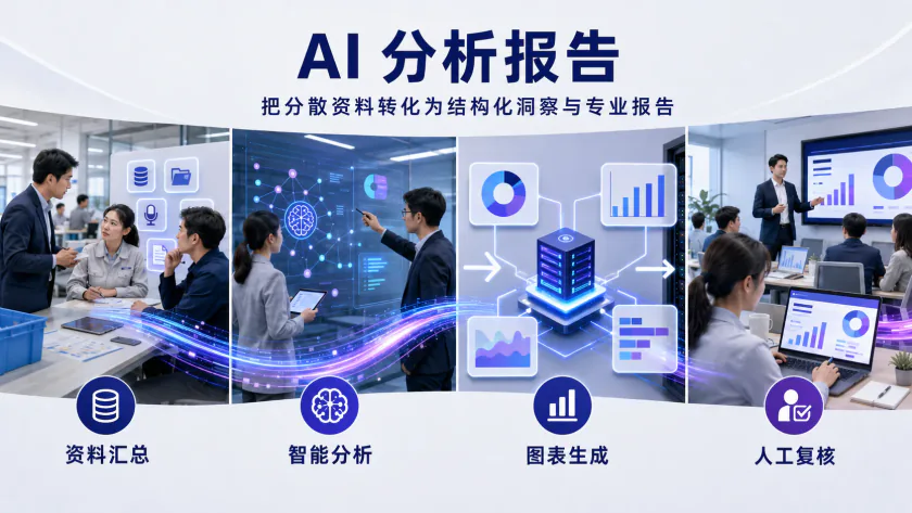 AI 分析报告流程示意